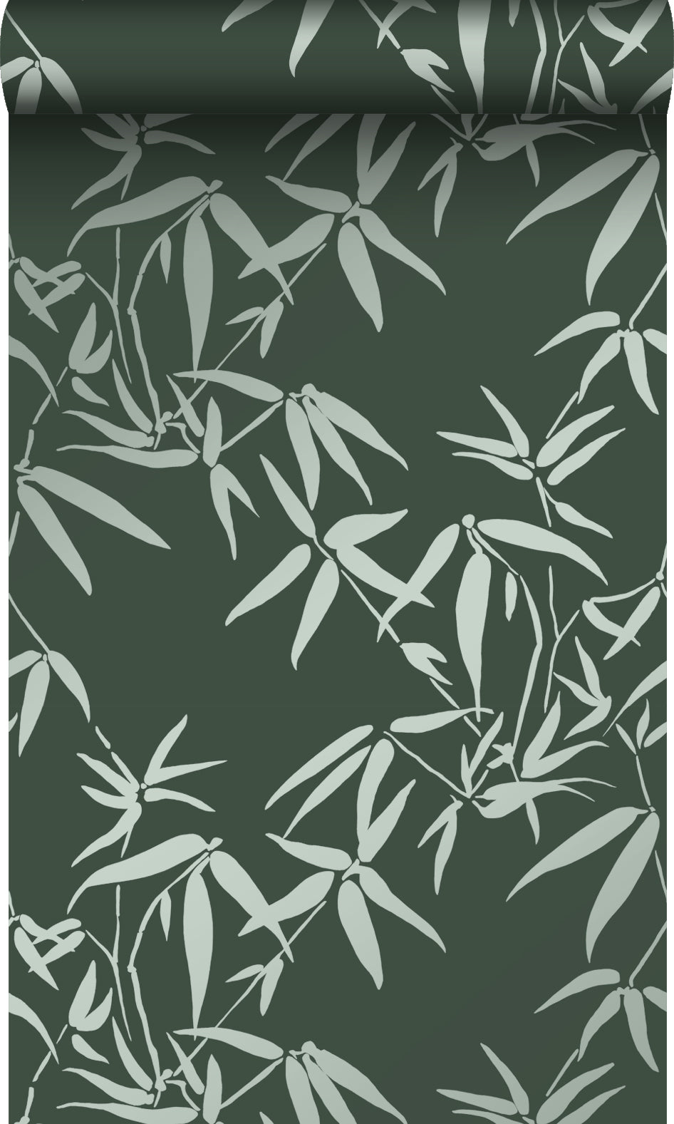 Origin Wallcoverings behang bamboe bladeren donkergroen - 53 cm x 10.0