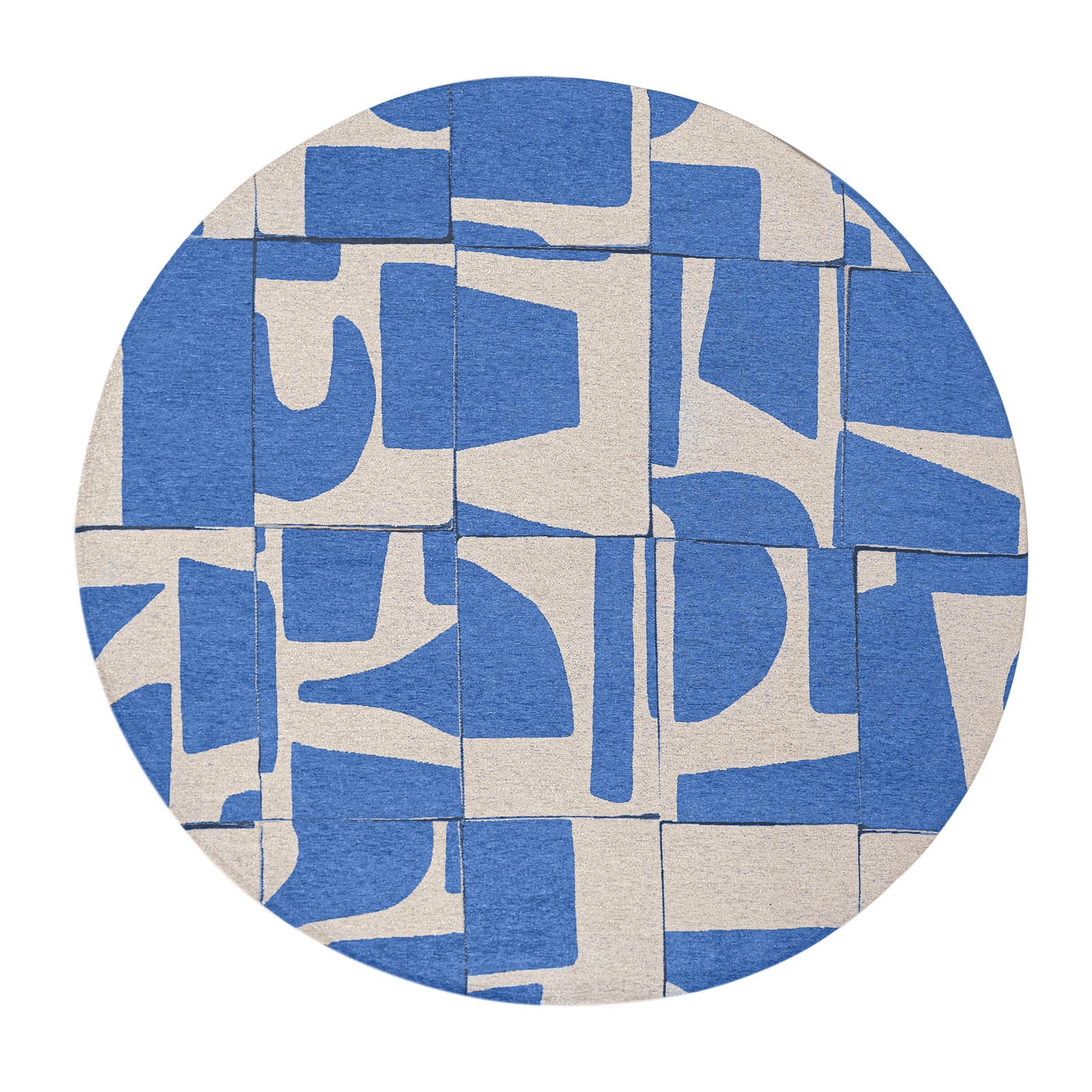 Ecorugs vloerkleed Campanula - blauw - 240x240cm