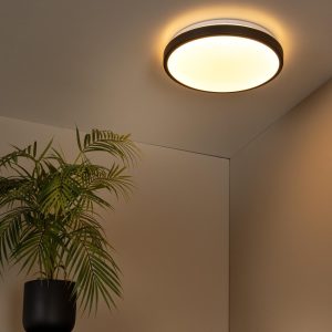 Lucide plafonnière badkamer DASHER – 1xGeïntegreerde LED – Zwart Lucide plafonnière badkamer DASHER – 1xGeïntegreerde LED – Zwart
