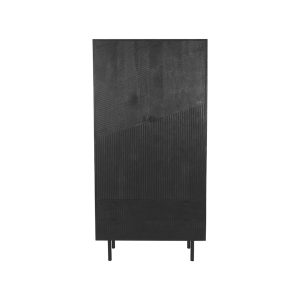LABEL51 Bergkast Cotia – Zwart Mangohout – 100x40x200cm LABEL51 Bergkast Cotia – Zwart Mangohout – 100x40x200cm