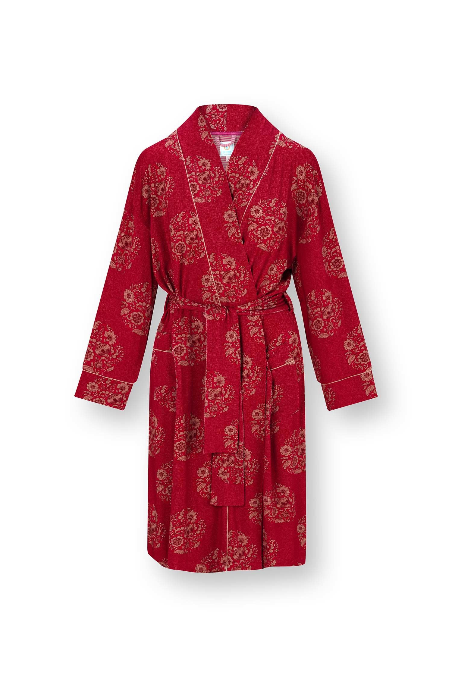 Pip Studio - Nisha Kimono Dames - Namaste - Rood - XL