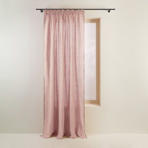 Madura Gordijn Carlina poederroze en zwarte hommel 135×350 cm Madura Gordijn Carlina poederroze en zwarte hommel 135×350 cm