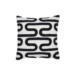 Light & Living kussen OSHAWA – 45x45cm – zwart Light & Living kussen OSHAWA – 45x45cm – zwart