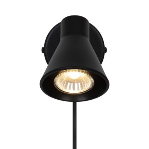Nordlux Eik Wandlamp – Ø8,5cm – GU10 – Zwart Nordlux Eik Wandlamp – Ø8,5cm – GU10 – Zwart