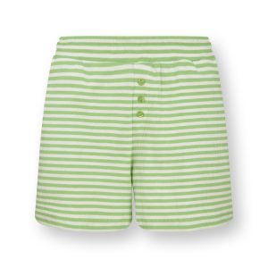 Pip Studio – Bobi Korte pyjamabroek – Dames – Little Sumo Stripe – Gro Pip Studio – Bobi Korte pyjamabroek – Dames – Little Sumo Stripe – Gro