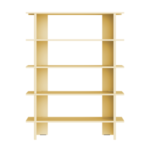noo.ma Hes Boekenkast 5-planken – Butter Yellow, 120 x 37 x 156 cm noo.ma Hes Boekenkast 5-planken – Butter Yellow, 120 x 37 x 156 cm
