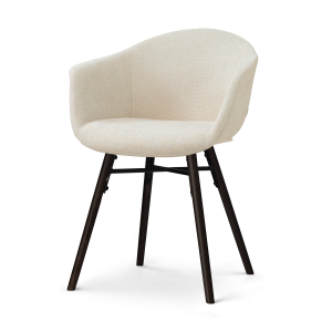 Nolon Nena-Otis Eetkamerstoel Cottonbeige – Zwart Houten Onderstel Nolon Nena-Otis Eetkamerstoel Cottonbeige – Zwart Houten Onderstel