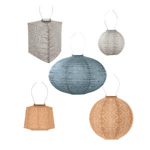 Lumiz solar lampion – barcelona set – 5 stuks Lumiz solar lampion – barcelona set – 5 stuks
