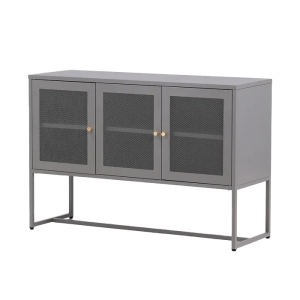 Nest living Sita metalen dressoir grijs – 120 x 80 cm Nest living Sita metalen dressoir grijs – 120 x 80 cm