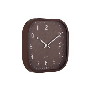 Karlsson wandklok Elemental Cuadrado – bruin – Ø30cm Karlsson wandklok Elemental Cuadrado – bruin – Ø30cm