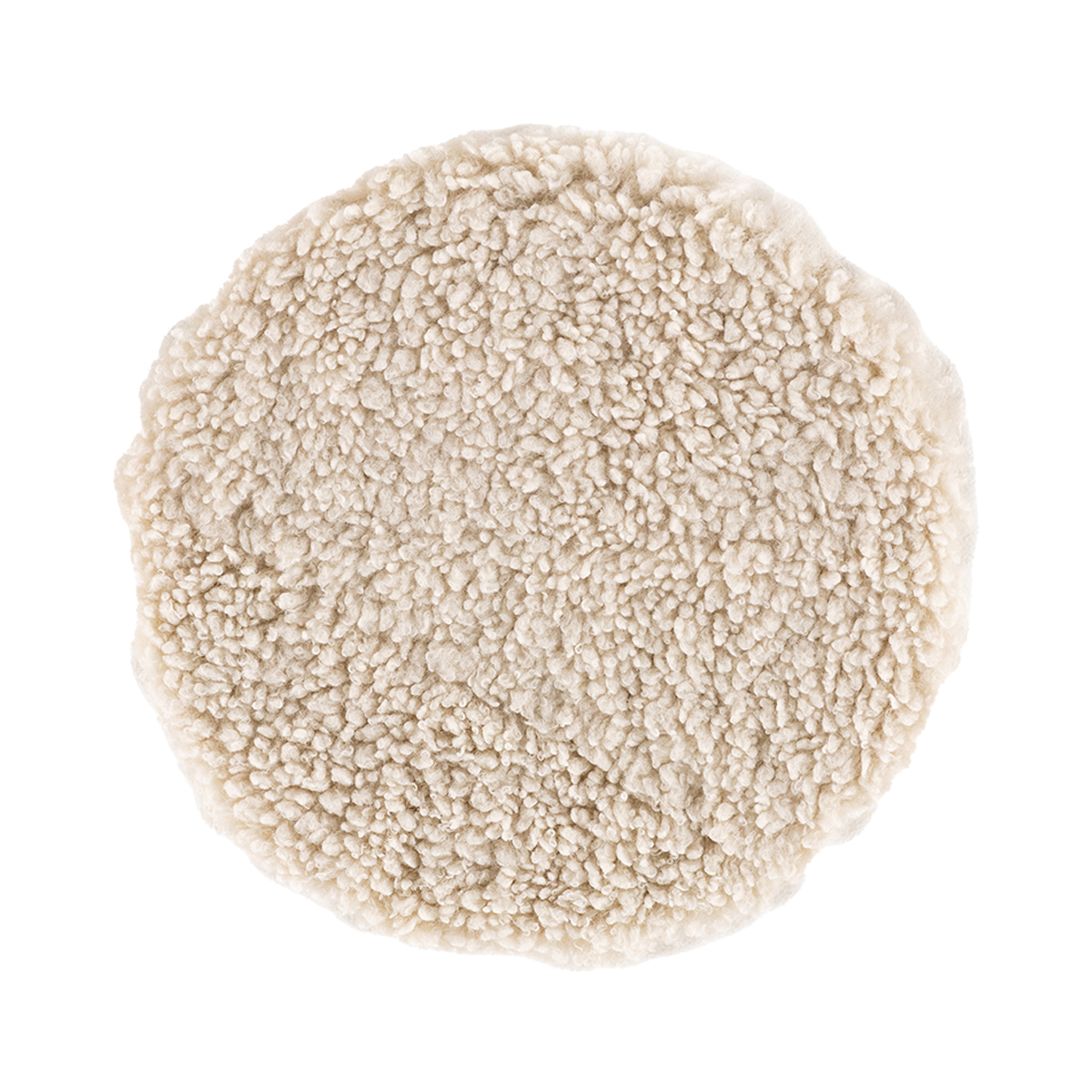 Nest living Malia Rond Vachtje Teddystof Wit
