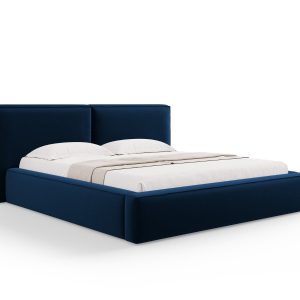 Micadoni Opbergbed met hoofdeinde Jodie 180x200cm, flueel, koningsblau Micadoni Opbergbed met hoofdeinde Jodie 180x200cm, flueel, koningsblau