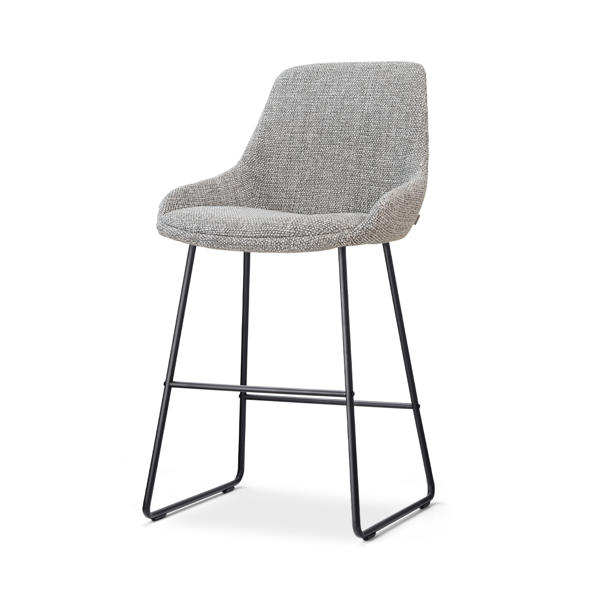 Nolon Nino-Isa barkruk grijs blend - zwart onderstel - 65 cm