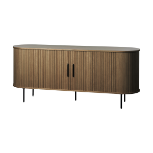 Olivine Lenn Dressoir Gerookt Eiken – Hout – Schuifdeuren – B 180 cm Olivine Lenn Dressoir Gerookt Eiken – Hout – Schuifdeuren – B 180 cm