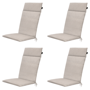 Madison tuintstoelkussen hoge rug Richmond – beige – 120x50x4cm – set Madison tuintstoelkussen hoge rug Richmond – beige – 120x50x4cm – set