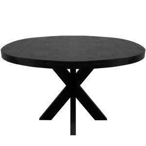 Kick eettafel Dax rond – 120cm – Zwart Kick eettafel Dax rond – 120cm – Zwart