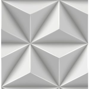 Origin Wallcoverings behang grafisch 3D motief lichtgrijs – 53 cm x 10 Origin Wallcoverings behang grafisch 3D motief lichtgrijs – 53 cm x 10