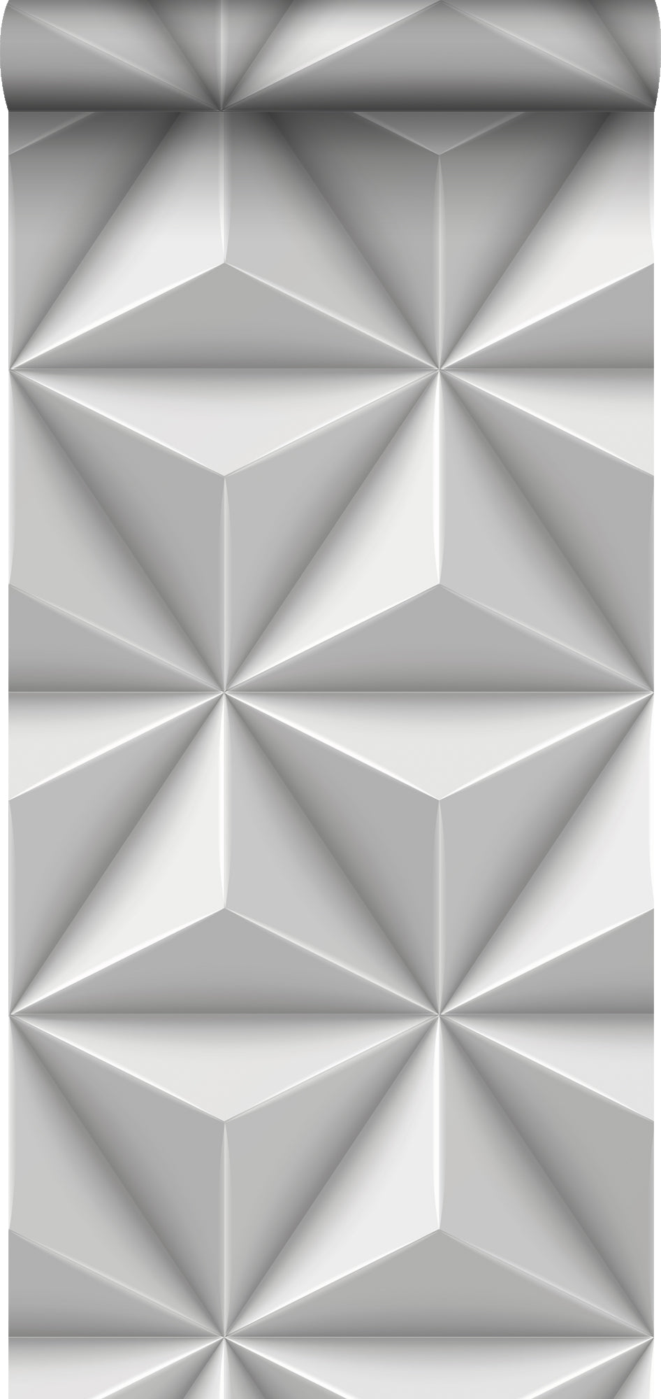 Origin Wallcoverings behang grafisch 3D motief lichtgrijs - 53 cm x 10