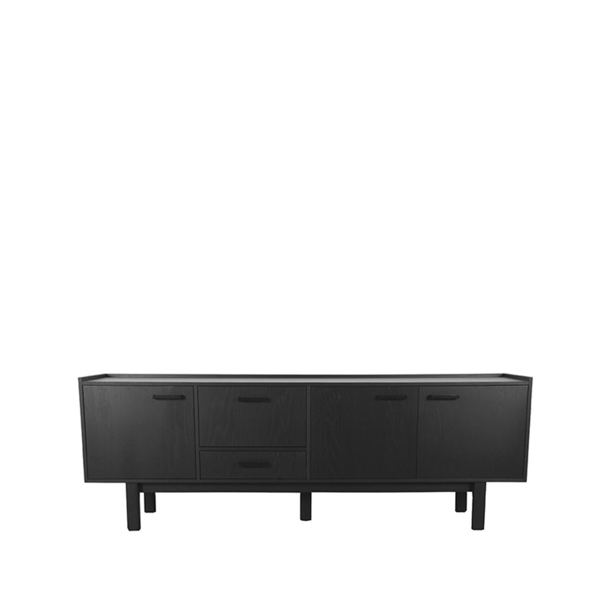 LABEL51 Dressoir Cali - Zwart Eikenhout - 220x45x77cm