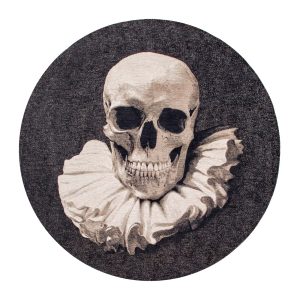 Louis De Poortere vloerkleed Funny Bones – zwart – 240x240cm Louis De Poortere vloerkleed Funny Bones – zwart – 240x240cm