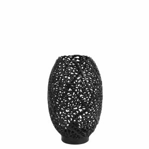 Light & Living tafellamp Sinula – zwart – Ø24cm Light & Living tafellamp Sinula – zwart – Ø24cm