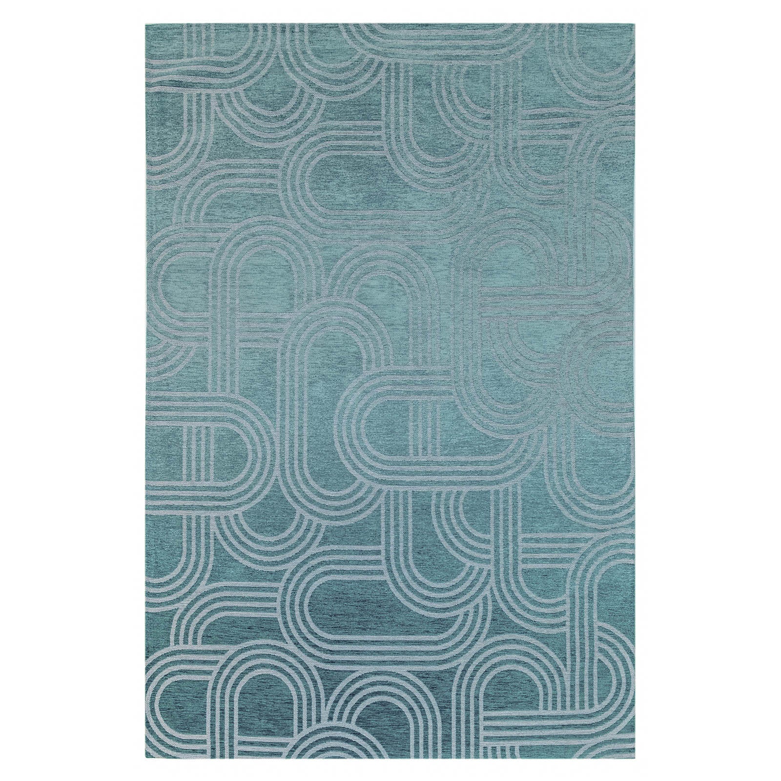 Lola&Moi vloerkleed Blue Glow - blauw - 170x240cm