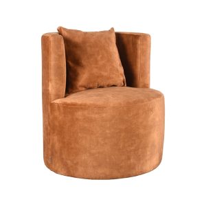 LABEL51 Fauteuil Evy – Oranje Velvet – 65x65x75cm LABEL51 Fauteuil Evy – Oranje Velvet – 65x65x75cm