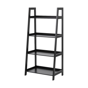Lisomme Livia Houten Wandkast met 4 Planken – Zwart Lisomme Livia Houten Wandkast met 4 Planken – Zwart