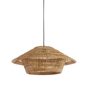 Light & Living hanglamp OWANA – bruin – Ø64x26cm Light & Living hanglamp OWANA – bruin – Ø64x26cm