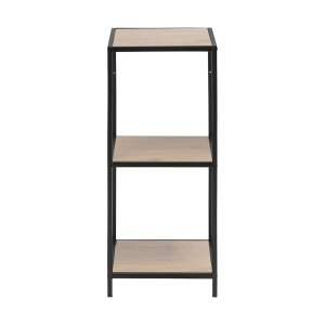 Lisomme Vic Metalen Open Kast met 3 Houten Planken – Naturel Lisomme Vic Metalen Open Kast met 3 Houten Planken – Naturel