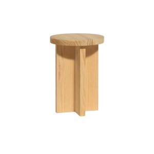 Naan Furniture Kruk Denia – Ongelakt massief grenen – 30 x 42 cm Naan Furniture Kruk Denia – Ongelakt massief grenen – 30 x 42 cm
