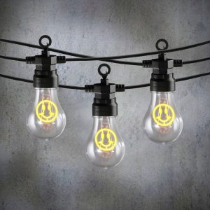 Luca Lighting Smiley LED Lichtsnoer Buiten – L450 cm – Geel