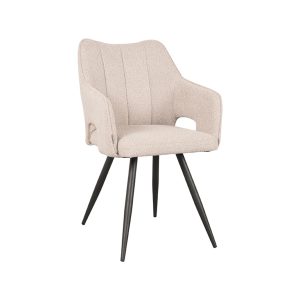 LABEL51 Eetkamerstoel Noud – Naturel Bouclé – Zithoogte 49cm LABEL51 Eetkamerstoel Noud – Naturel Bouclé – Zithoogte 49cm