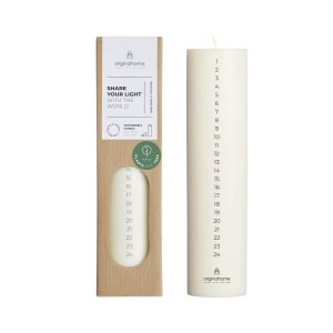 Originalhome adventskaars – 25 cm – wit Originalhome adventskaars – 25 cm – wit