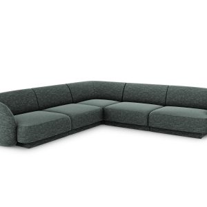 Micadoni Symmetrische hoekbank Miley 5-zits, chenille, olie – 255x255x Micadoni Symmetrische hoekbank Miley 5-zits, chenille, olie – 255x255x