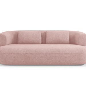 Micadoni Bank Jenny 3-zits, boucle, poederroze – 90x178x73cm Micadoni Bank Jenny 3-zits, boucle, poederroze – 90x178x73cm