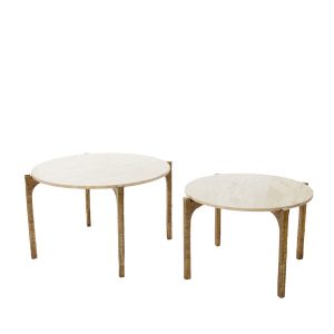 Light & Living salontafel KANAE – Ø76x44cm – bruin – Set van 2 Light & Living salontafel KANAE – Ø76x44cm – bruin – Set van 2