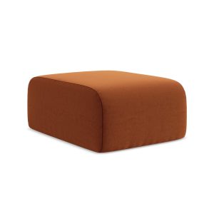 LaMiaSofa Poef Cervo – velours – terracotta – 72x94x42
