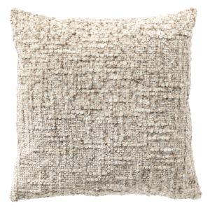 NORET – sierkussen 45×45 cm – chenille – beige