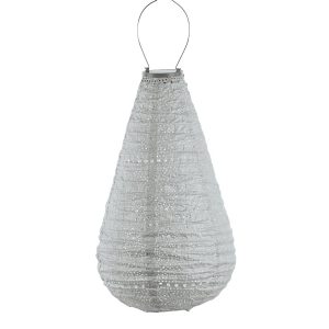 Lumiz solar lampion – spectare drop – 28 cm – zilver Lumiz solar lampion – spectare drop – 28 cm – zilver