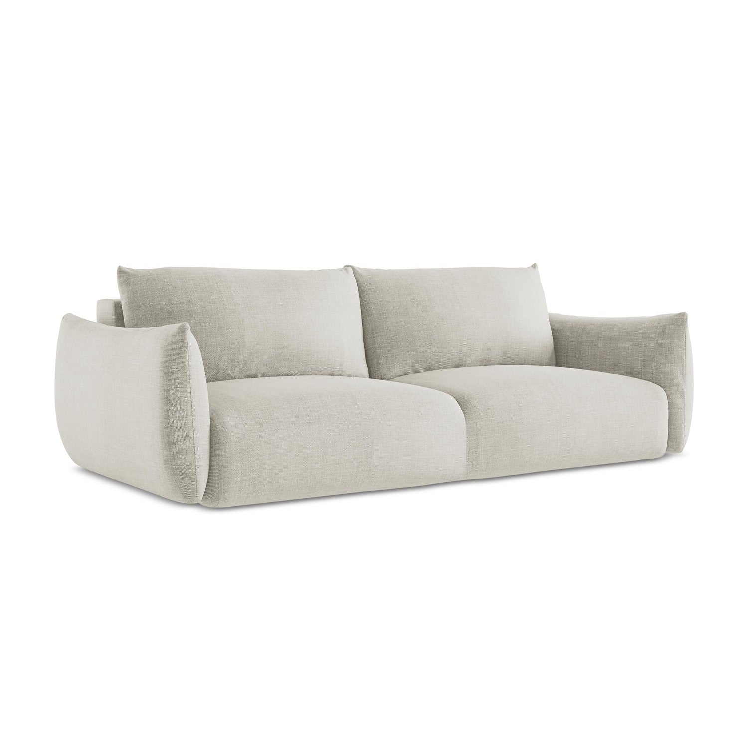 LaMiaSofa 3-zits slaapbank Savona - textuurstof - lichtbeige - 230x105