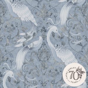 Laura Ashley Vliesbehang – Tregaron Midnight Blue – Blauw 10mx52cm Laura Ashley Vliesbehang – Tregaron Midnight Blue – Blauw 10mx52cm