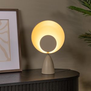 Lucide tafellamp CASTAMAR – Geïntegreerde LED – Taupe Lucide tafellamp CASTAMAR – Geïntegreerde LED – Taupe