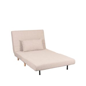 LABEL51 Slaapbank Single – Naturel Bouclé – 101x90x81cm LABEL51 Slaapbank Single – Naturel Bouclé – 101x90x81cm