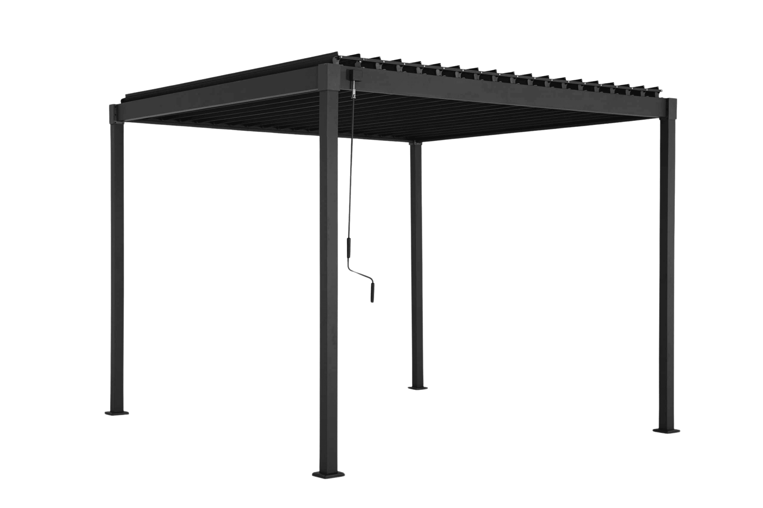 MIRADOR Pergola 80 Solid 3x4m - Antraciet