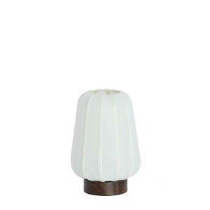 Light & Living tafellamp Bibury – wit – Ø20cm Light & Living tafellamp Bibury – wit – Ø20cm
