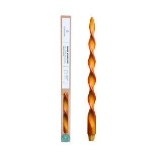 Originalhome spiraalkaars duo – 40 cm – oranje Originalhome spiraalkaars duo – 40 cm – oranje