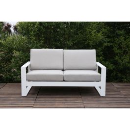 2-Zitsbank Quatar Loungeset – Wit