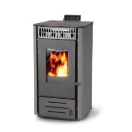 Pelletkachel Canalizzata 14kW grijs