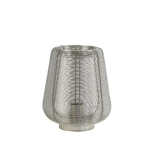 Light & Living tafellamp Adeta – zilver – Ø22cm Light & Living tafellamp Adeta – zilver – Ø22cm